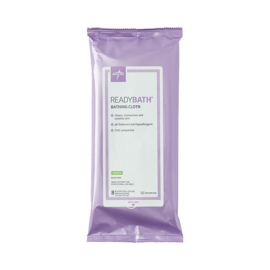 Readybath Total Body Cleansing Standard Weight Washcloths Scented 8/pack