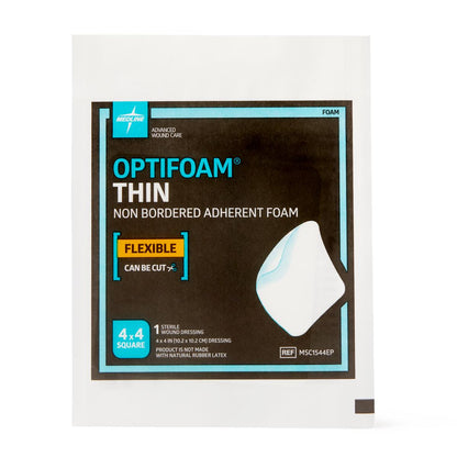 Optifoam Thin Adhesive Foam Dressings 4 x 4