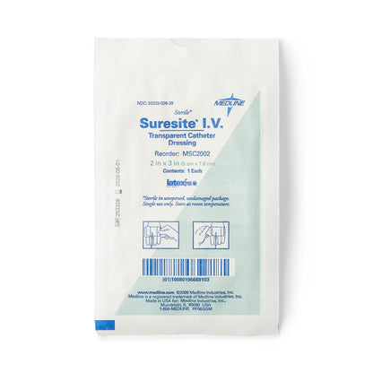 Suresite IV Transparent Catheter Dressing Film 2 x 3"