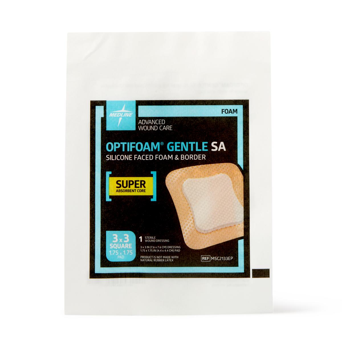 Optifoam Gentle SA Silicone-Faced Foam Dressings Bordered