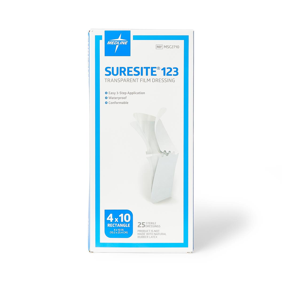 Suresite 123 Transparent Film Dressing 4" x 10"