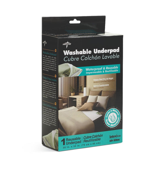 Washable Underpads (retail Packaging) 30 x 34 Twill Face 6ea/cs