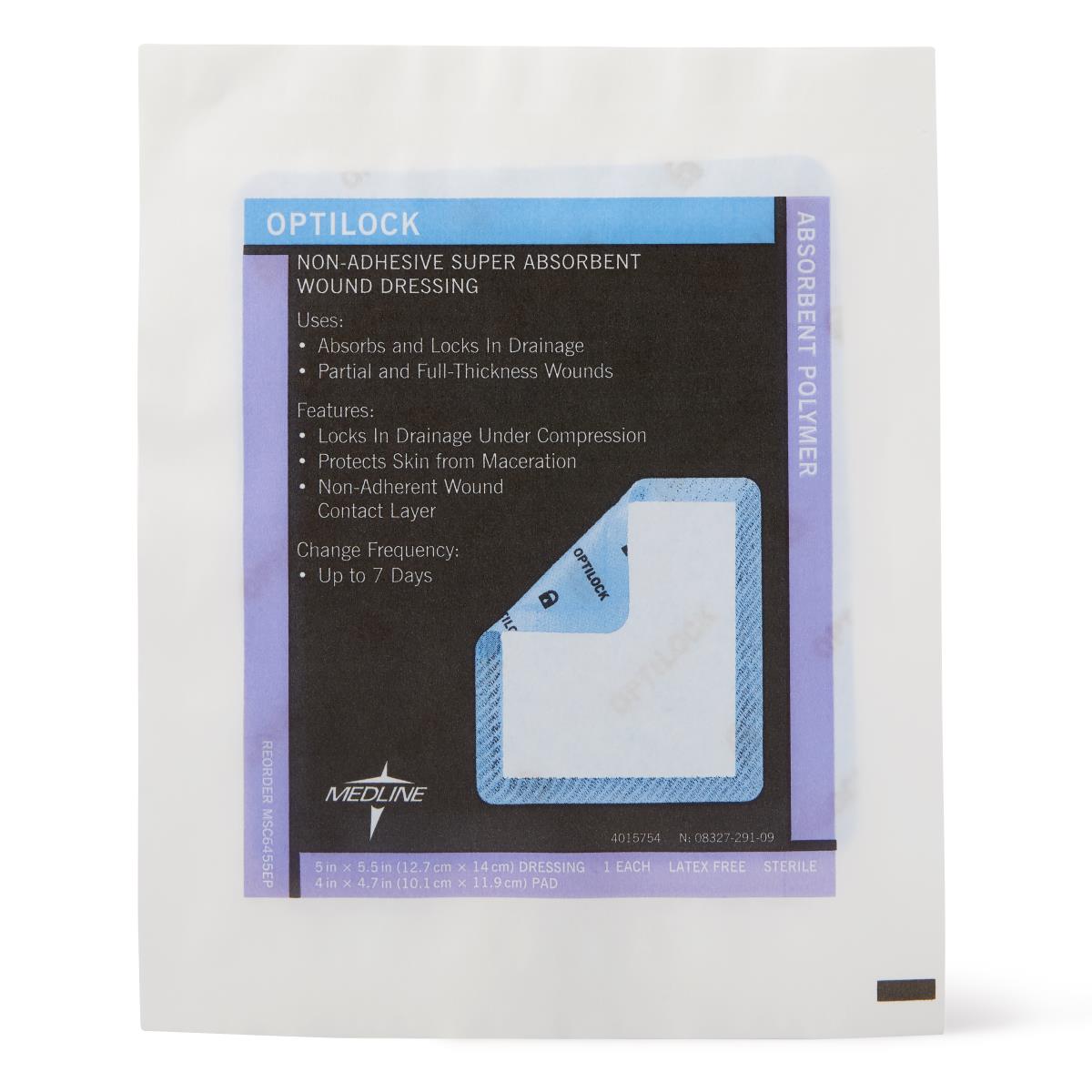 Optilock Nonadhesive Super Absorbent Wound Dressings