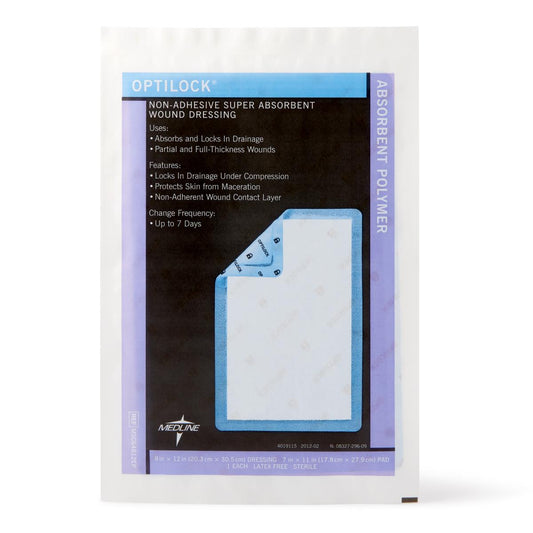 Optilock Nonadhesive Super Absorbent Wound Dressings