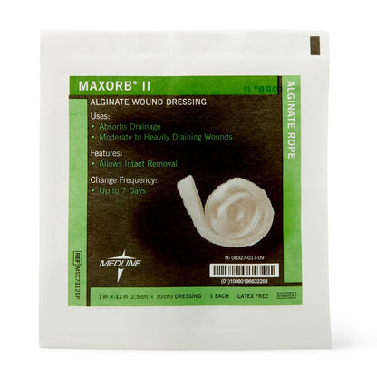 Maxorb II Alginate Dressings Rope 1" x 12"