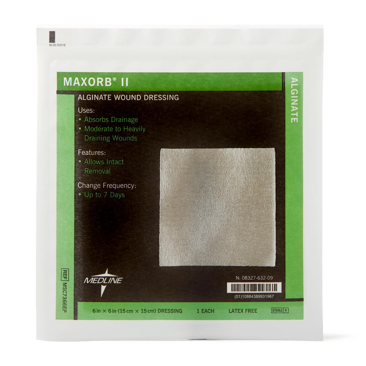 Maxorb II Alginate Dressings 6" x 6"