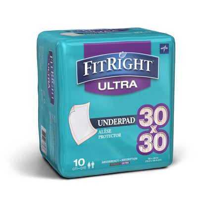 Fitright Underpads Heavy 30 x 30 10/bg