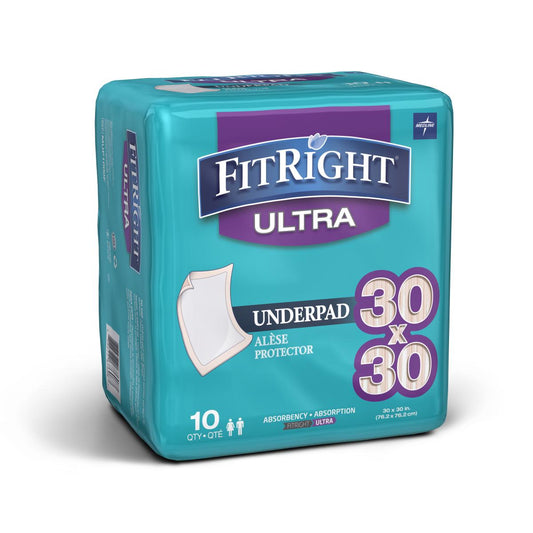 Fitright Underpads Heavy 30 x 30 10/bg