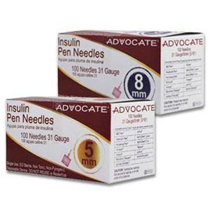 Advocate Mini Pen Needle 31G x 3/16" 100 Count