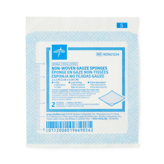 Standard Sterile Nonwoven Gauze Sponges Avant 2" x 2" 4ply 2