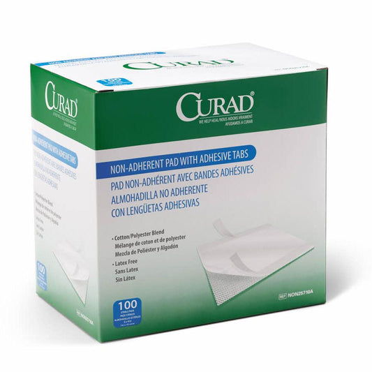 Curad Sterile Non-Adherent Pads with Adhesive Tabs with ad 3 x 4 St 1/pack