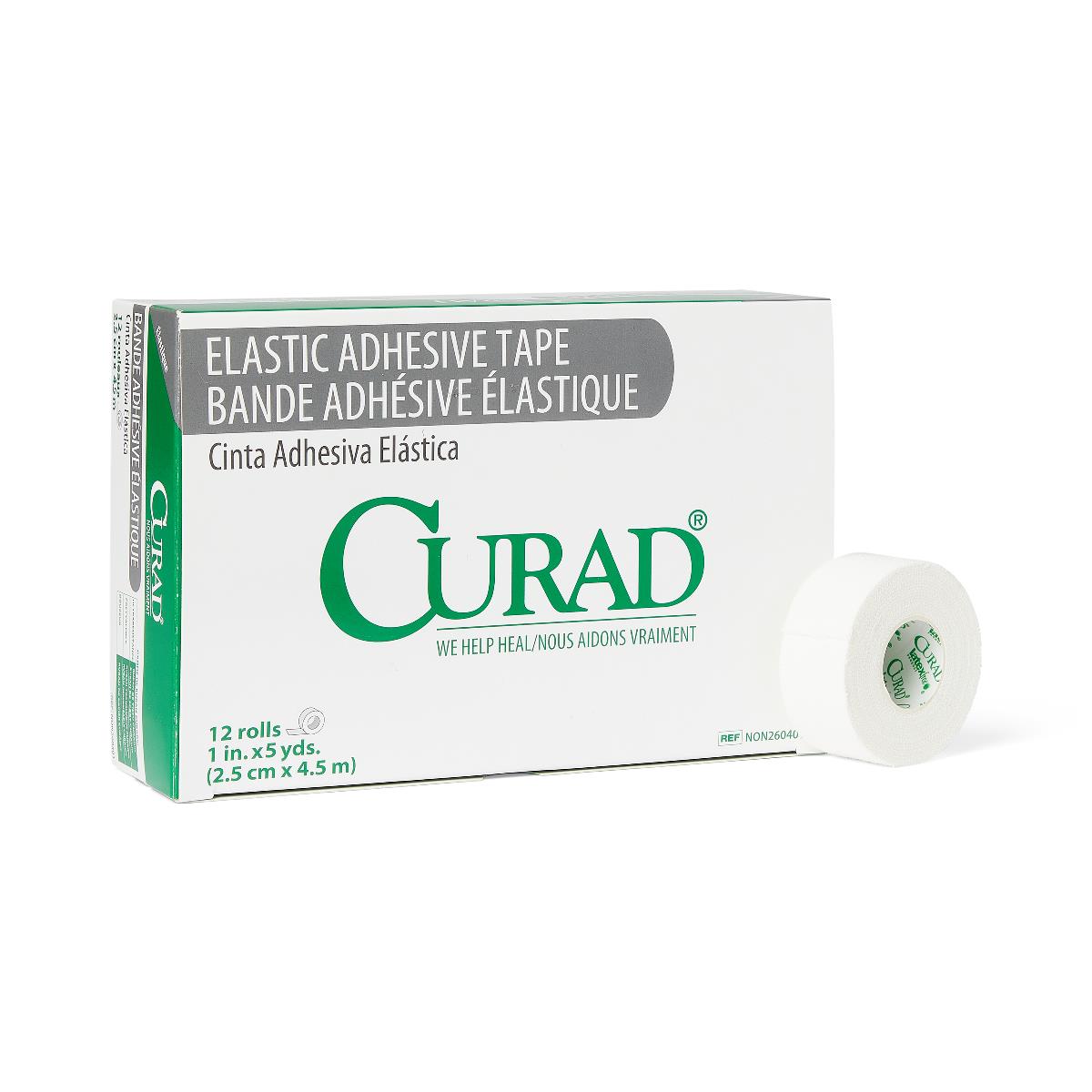 Curad Elastic Adhesive Bandages Tape 1" x 5yd