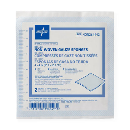 Deluxe Sterile Nonwoven Gauze Sponges Avant 4 x 4 4-Ply St 2S 10