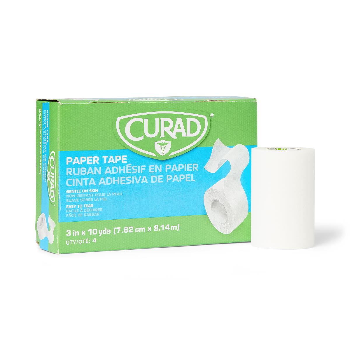 Curad Paper Adhesive Tape 3in x 10yds