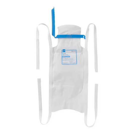 Refillable Ice Bags with Clamp Closure Clamp-Close 4ties White 6.5 x 14