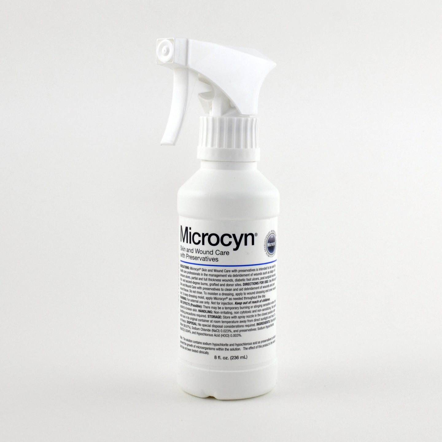 Microcyn Wound Cleanser Trigger Spray Bottle 8 oz