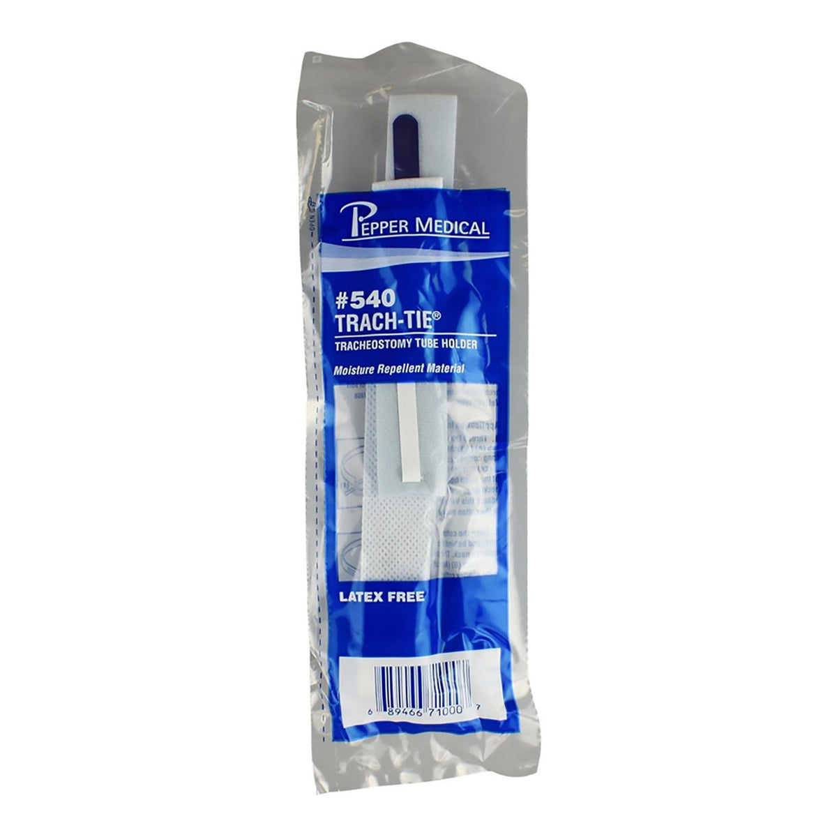 Adult Two-Piece Trach Tube Holder Blue