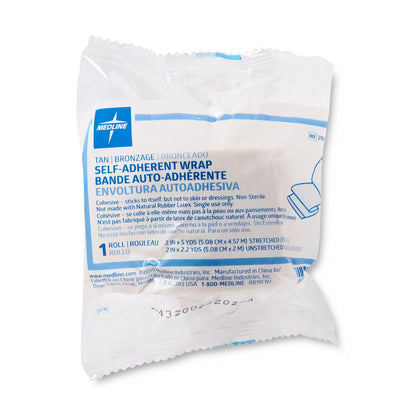Nonsterile Self-Adherent Wrap Bandage Cohesive Tan