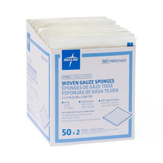 Woven Sterile Gauze Sponges Usp 2" x 2" 8ply 2/pack