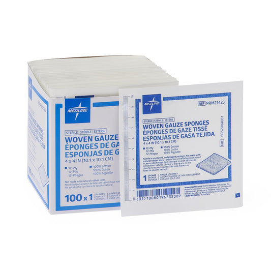 Woven Sterile Gauze Sponges 12-Ply