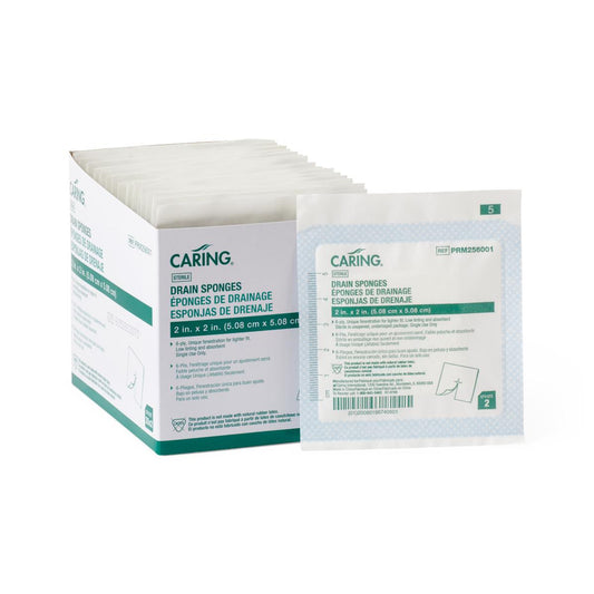 Sterile Nonwoven Gauze Drain Sponges Spnge Nonwvn 2" x 2 6ply
