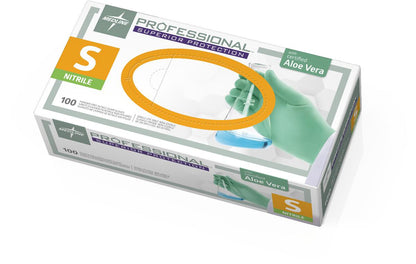 Professional Nitrile Exam Gloves with Aloe 100ct