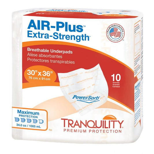 Tranquility AIR-Plus Extra-Strength Breathable Underpad, 30" x 36"