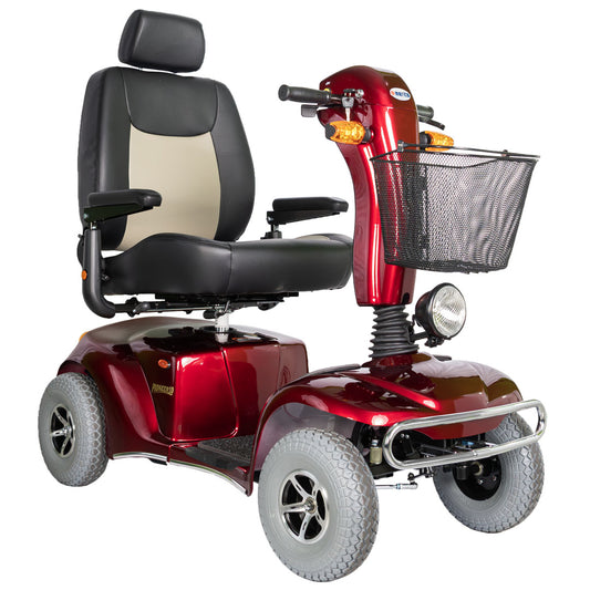 Pioneer 10 Heavy Duty Four-Wheel Scooter 500 lbs Red