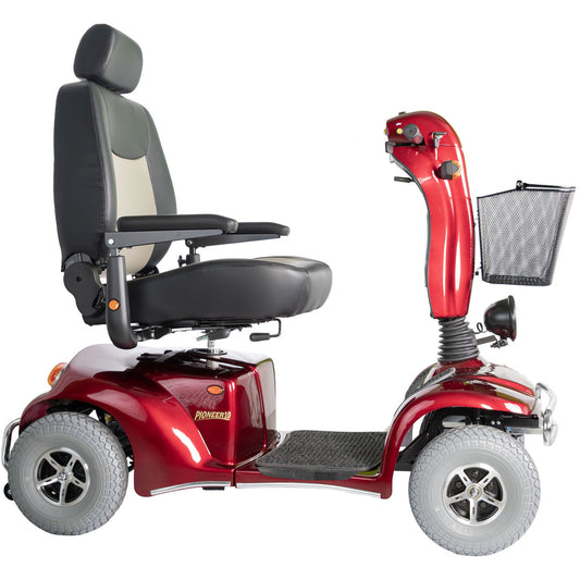 Pioneer 10 Heavy Duty Four-Wheel Scooter 500 lbs Red
