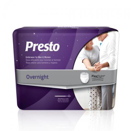 Presto FlexRight Protective Underwear X-Large 48" - 64" Overnight
