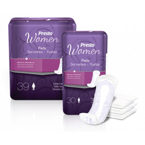 Presto Maximum Absorbency Incontinence Pad 12"