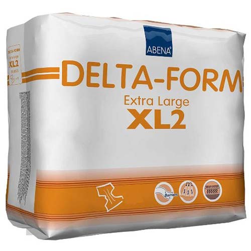 Delta-Form Adult Brief XL2, X-Large 43 to 67" 15ct