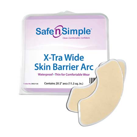 Skin Barrier X-Tra Wide Crescent Arcs 20 Count
