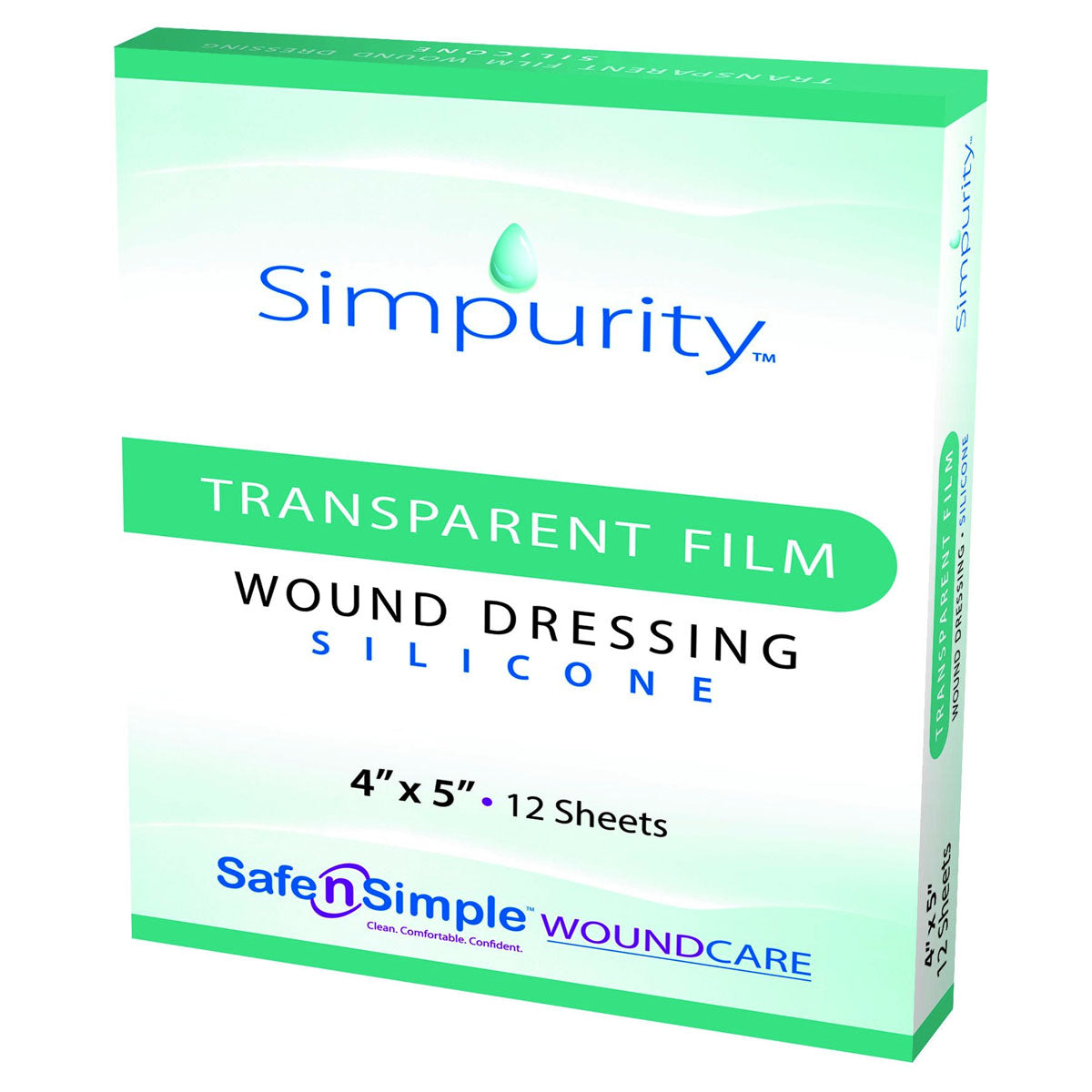 Simpurity Transparent Film Dressing 4" x 5"