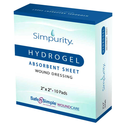 Simpurity Hydrogel Dressing 2" x 2"
