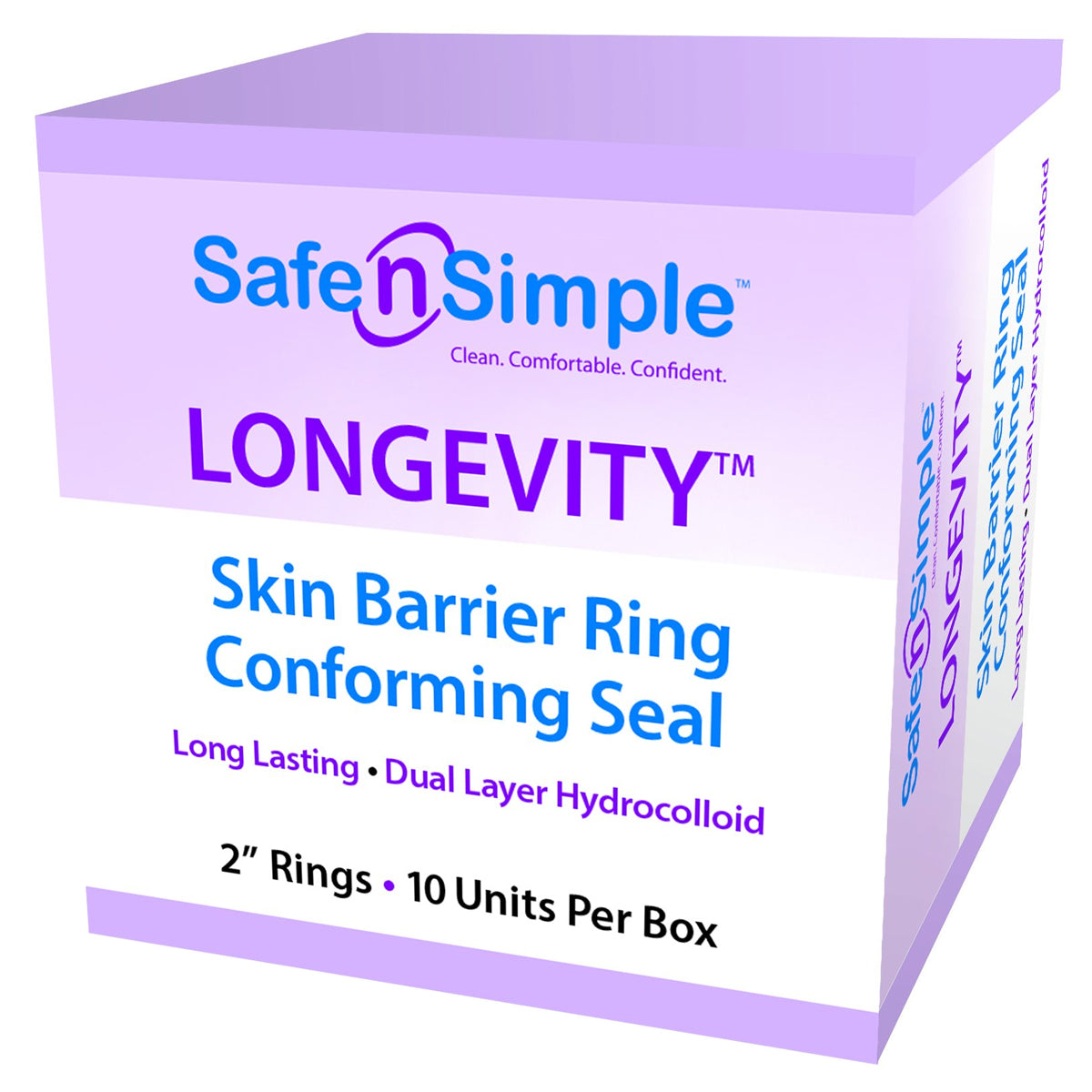Longevity Skin Barrier Seal 2" Skin Barrier Ring 10 Count
