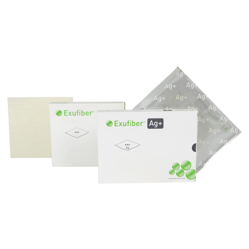 Exufber Ag+ Antimicrobial Gelling Fiber Dressing 0.8" x 17.7"