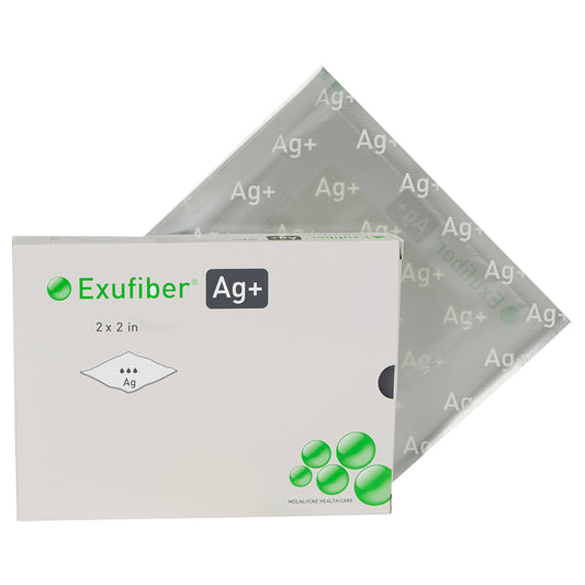 Exufiber AG Gelling Fiber Wound Dressing 2" x 2"