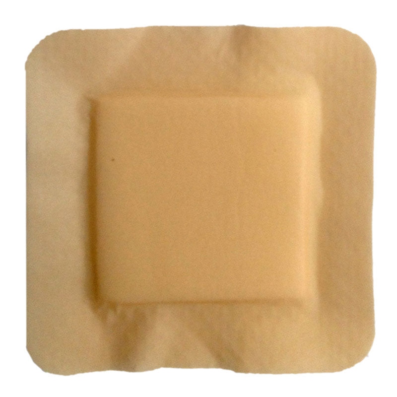 MediPlus Silicone Comfort Foam Adhesive Border 6" x 6" Pad Size 4.5" x 4.5" 5 Count