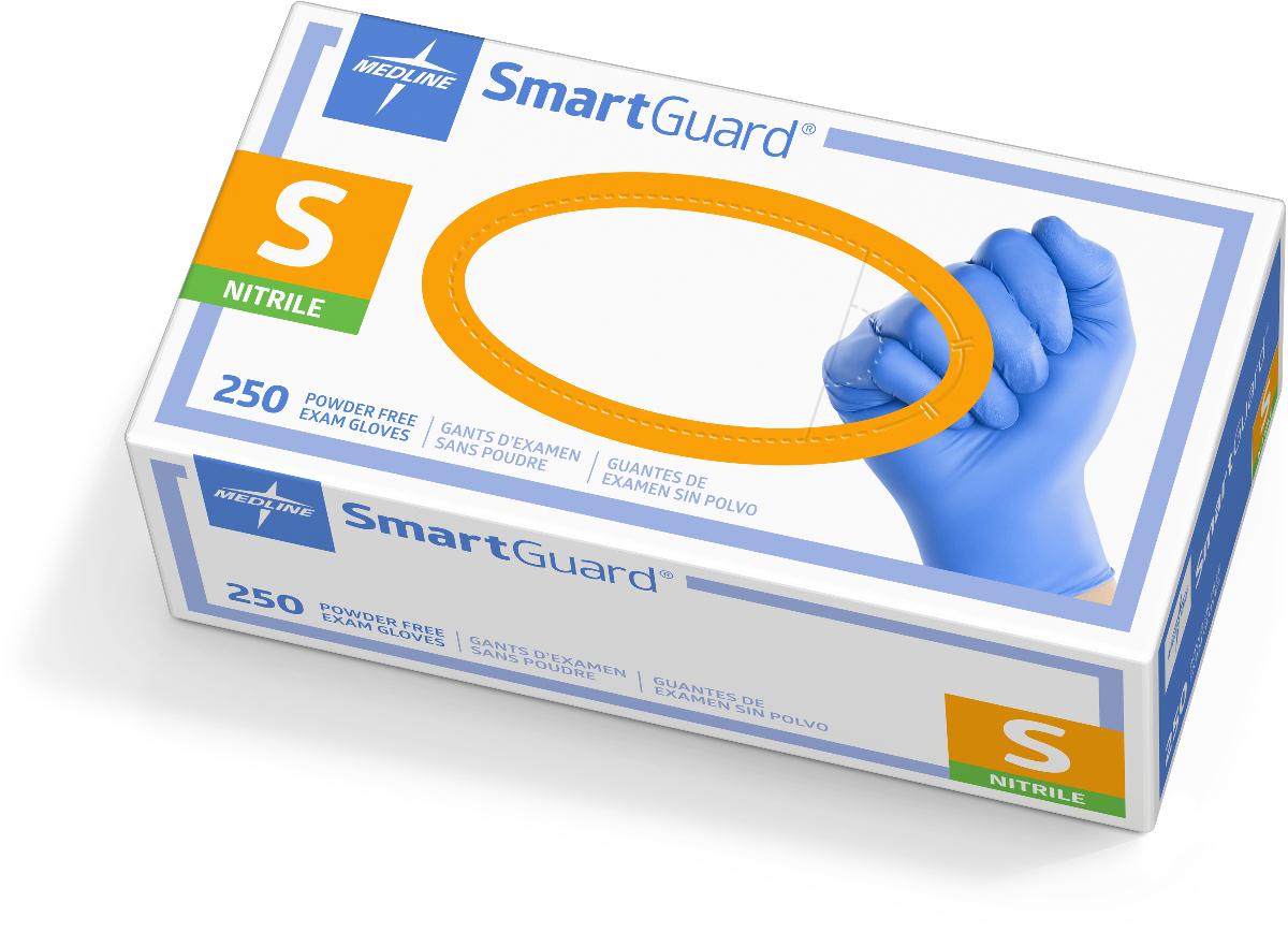 SmartGuard Nitrile Exam Gloves Textured Fingertips