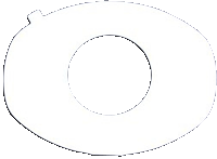 Universal Adhesive Gasket, 7/8", 10 Per Package 10ct