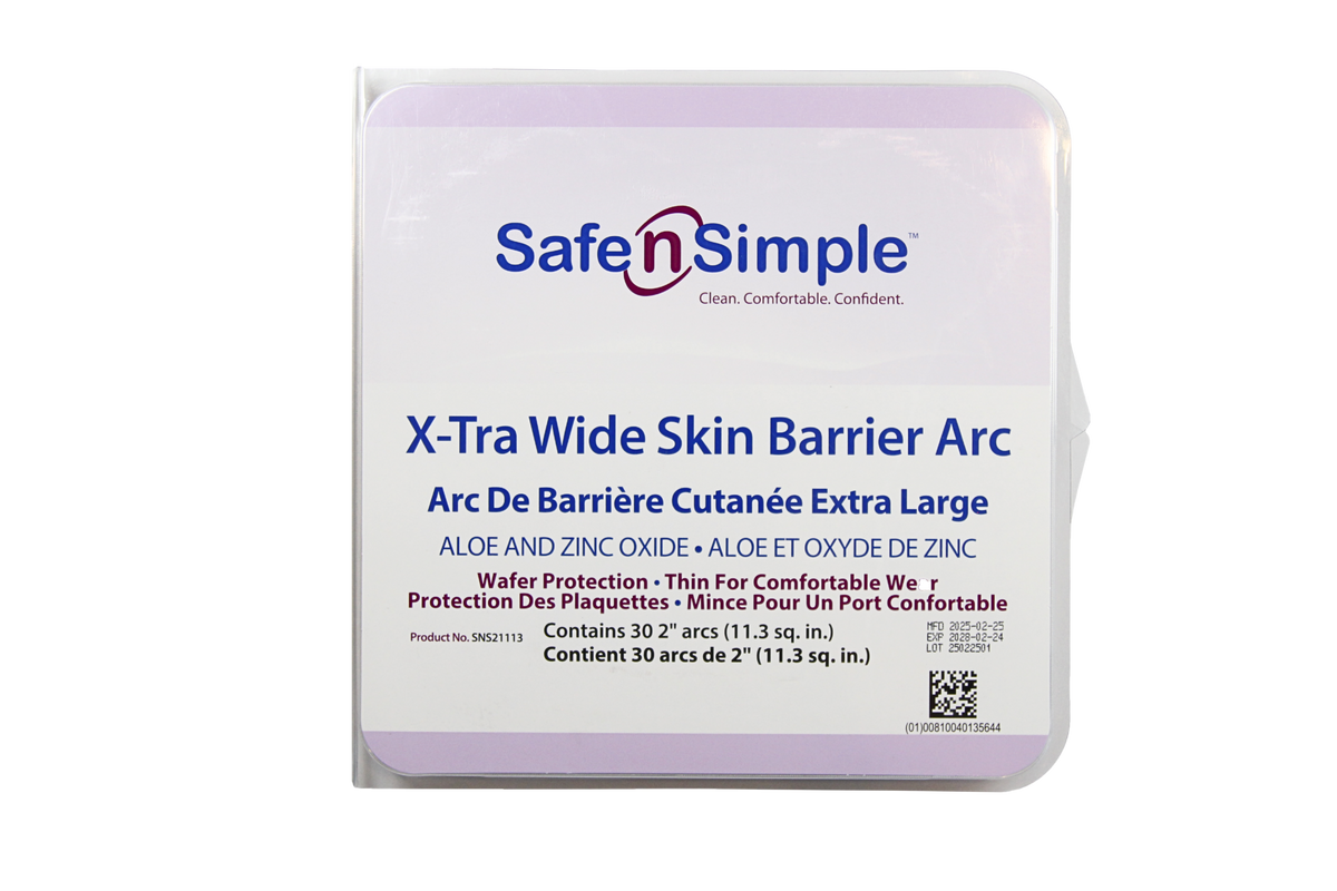 Safe N Simple 2" X-Tra Wide Skin Barrier Arcs With Aloe and Zinc Oxide