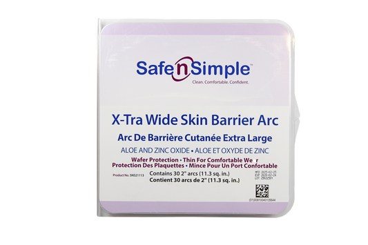 Safe N Simple 2" X-Tra Wide Skin Barrier Arcs With Aloe and Zinc Oxide