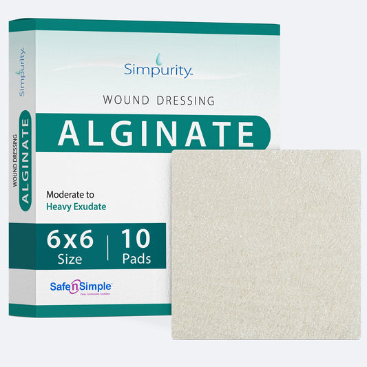 Simpurity Calcium Alginate Dressing 6" x 6"