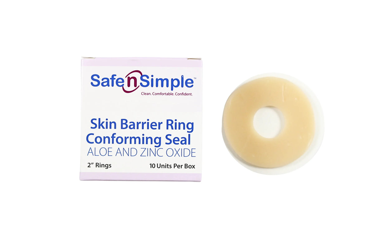 Safe N Simple 2" Conforming Skin Barrier Rings With Aloe and Zinc Oxide