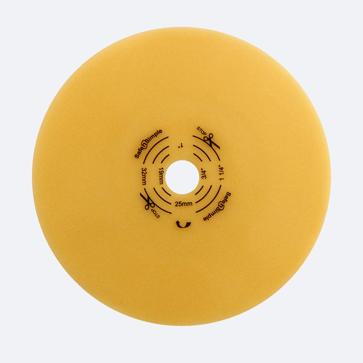 Safe N Simple 4" x 4" Two-Piece Wafer Standard Wear Solid Hydrocolloid 50mm 2" Flange Cut-to-Fit