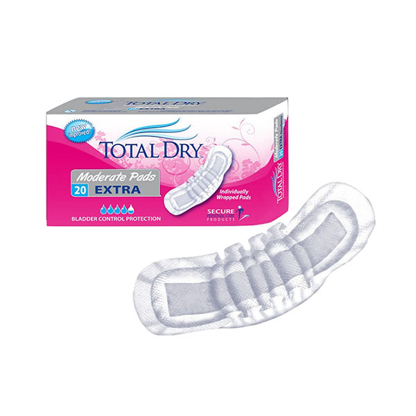 TotalDry Moderate Pads Extra 10.75" Long