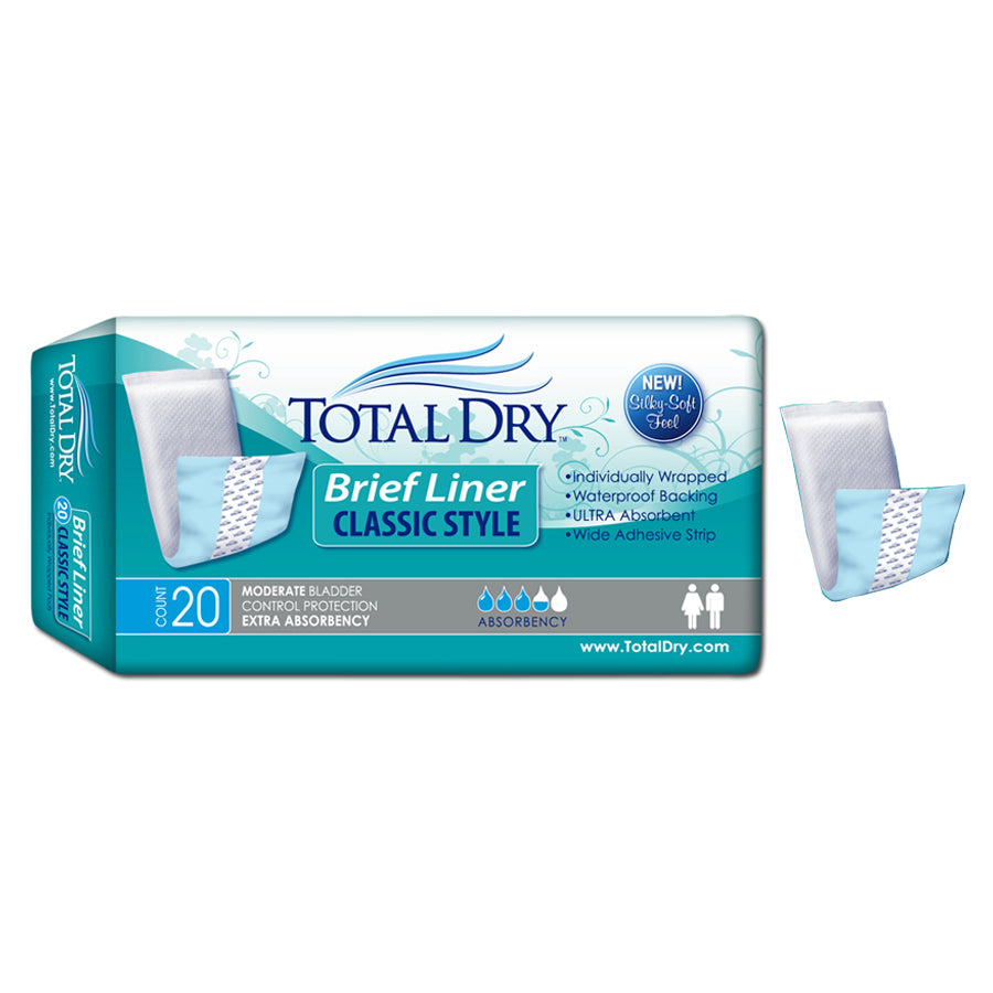 TotalDry Brief Liner 4" x 13"
