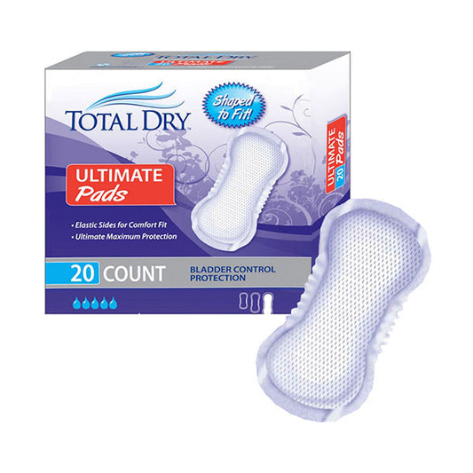 TotalDry Pads Ultimate, 16.5" Long 20ct