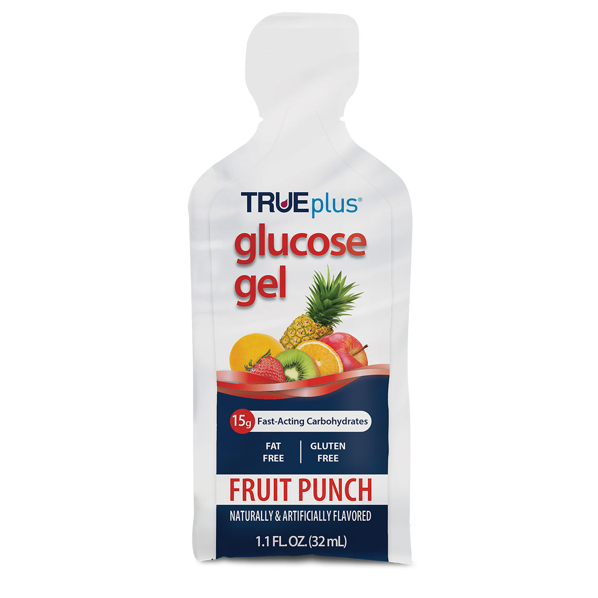 TRUEplus Glucose Gel 15 g Packet Fruit Punch